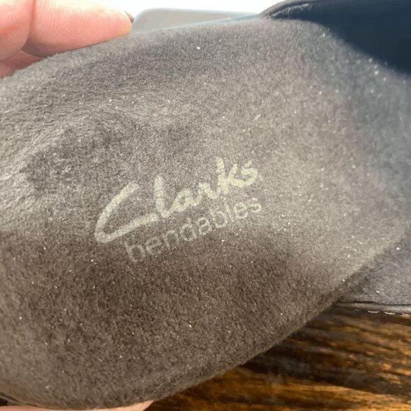 Clarks Bendables Brown Leather Mule Size - Picture 3 of 9